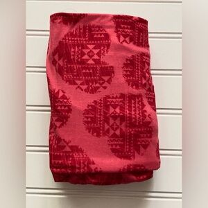 NWT LuLaRoe TC Leggings red pink Valentines Day heart Aztec tribal LLR NEW